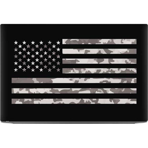 Black and White Camo American Flag Dell XPS Skin